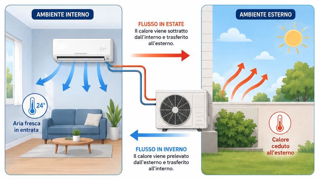 Come funziona un sistema di climatizzazione